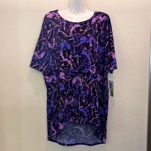 LulaRoe Maleficent Irma Printed Top